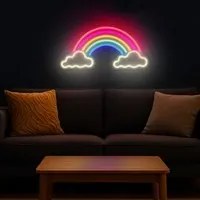 Insegna neon Arcobaleno da parete usb