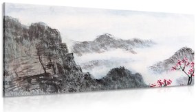 Stampa su tela – Paesaggio cinese nella nebbia