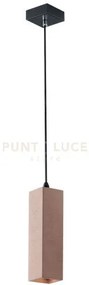 Sospensione kruk quadrata mattone 1xgu10 7x130cm i-kruk-q-s1 mat