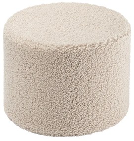 Pouf per bambini marrone chiaro con rivestimento in bouclé – Wigiwama