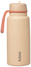 Bottiglia termica in acciaio inox con cannuccia 1l - arancione