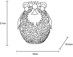 Globo 36331 - LED Solare decorazione LED/0,06W/3V IP44 riccio