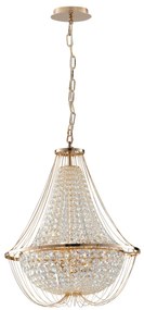 Lampadario Sospensione Vienna Luxury Colore Oro 40W