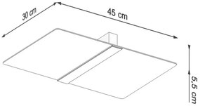 Sollux SL.1007 - Plafoniera AZALIA 2xG9/40W/230V