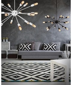 Azzardo AZ1657 - Lampadario a sospensione con supporto rigido ORBIT 18xE27/60W/230V