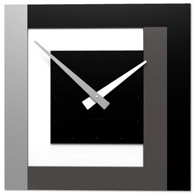 CalleaDesign Clock40 orologio da parete – nero cm 40 x 40