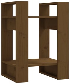 Libreria/Divisorio Miele 41x35x57 cm in Legno Massello di Pino