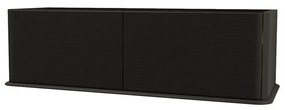 Mobile da bagno sotto lavabo BADEN HAUS Bohemia nero laccato opaco L 144 x H 42 x P 50 cm 2 cassetti, lavabo non incluso