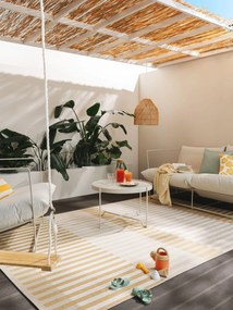 benuta Nest Tappeto per interno ed esterno Vega Beige/Giallo 160x230 cm - Tappeto outdoor per balcone, terrazzo e giardino