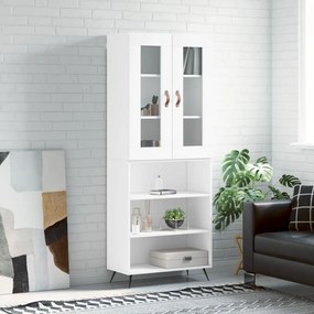 Credenza Bianca 69,5x34x180 Cm İn Legno Multistrato /