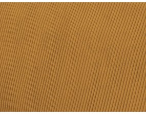 Divano angolare color senape allungabile e con contenitore rivestito in velluto a coste Voltaire – Bobochic Paris