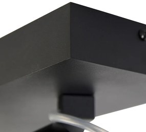 Faretto di design nero orientabile 2 luci - GO