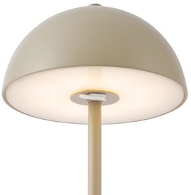 Lampada da tavolo da esterno beige con LED dimmerabile a 3 livelli IP44 ricaricabile - Keira