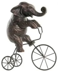Statua Decorativa DKD Home Decor Metallo Resina Elefant (30 x 12 x 37 cm)