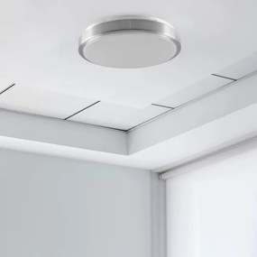 Plafoniera BENEDYKT 2xE27/20W/230V diametro 33 cm argento