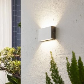 Arcchio applique da esterni LED Karline, 1060 lm, acciaio inox, IP65 Karline, Alluminio / Grigio / Zincato, Acciaio Inox, Moderno
