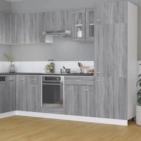Pensile İn Vetro Grigio Sonoma 60x31x60 Cm Legno Multistrato /