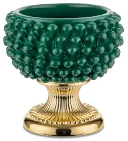 BONGELLI PREZIOSI vaso a forma di pigna siciliana d 25 cm verde