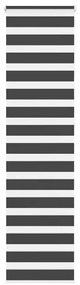 Tenda A Rullo Zebra Nero Larghezza Tessuto 60,9 Cm Poliestere /