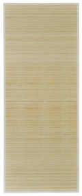 Tappeto Rettangolare in Bambù Naturale 80 x 200 cm