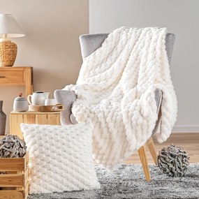 Cuscino decorativo in pelliccia finta 45x45 cm Frosty – douceur d'intérieur