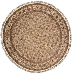 Tabriz Tappeto orientale 250x250 Beige (Indian) Annodato A Mano