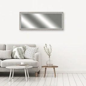 Specchio Sibilla rettangolare in legno bianco 50 x 135 cm