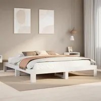 Letto senza Materasso Bianco 180x200 cm Legno Massello di Pino 3308730