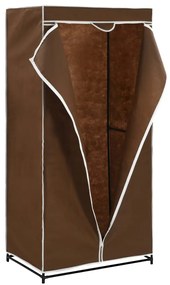 Armadio 2 pz marrone 75x50x160 cm