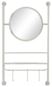 Specchio da parete Bianco Cristallo 42,5 x 12 x 72,5 cm