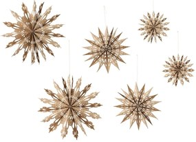 Decorazioni natalizie da appendere in set in carta 6 pz Star – Bloomingville