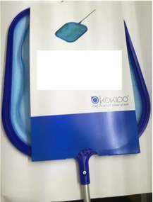 Retino superfice pulizia piscina con manico cm 122 rete piatta asta k106cb