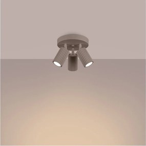 Faretto grigio tortora in metallo Gleam – Sollux