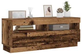 Mobile Porta Tv Con Led Legno Antico 100x35x40 Cm Truciolato /