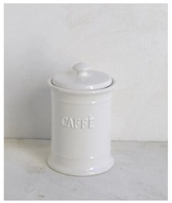 Barattolo Caffè in Ceramica Bianca Tappo Ermetico