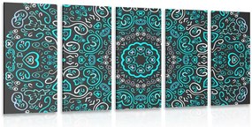 Quadri 5 pezzi – Mandala dell'amore