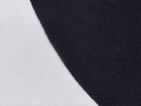 Tappeto per bambini bianco e nero ⌀ 120 cm PANDA Beliani
