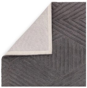 Tappeto in lana antracite 160x230 cm Hague - Asiatic Carpets