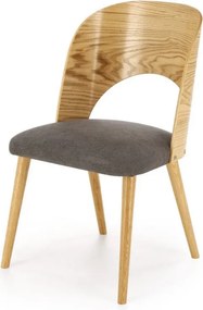 Sedia Cadiz natur/grigio H83 cm