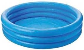 PISCINA GONFIABILE ROTONDA CRYSTAL BLU 3 ANELLI +2 ANNI cm.147x33h. peso kg.1,45 (58426) INTEX