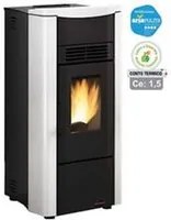 stufa a pellet giusy evo 2.0 7 kw bianca (conto termico) - misure cm.49,8x50,4x102,20h. - peso kg.83 fer367271