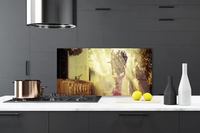Rivestimento parete cucina Uomo Donna di legno 100x50 cm