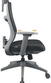 Yenkee - Sedia da ufficio nera/grigia