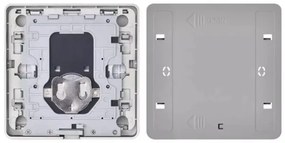 Interruttore 2 bottoni GoSmart 1xCR2430 Tuya nero