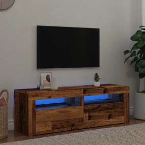 Mobile Porta Tv Con Led Legno Antico 120x35x40 Cm Multistrato /