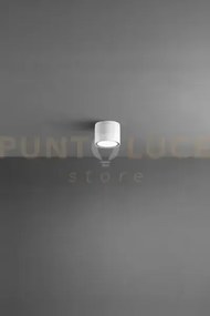 Up plafoniera in alluminio bianco opaco 1 luce attacco gx53 d.9cm ip65