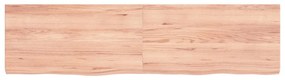 Ripiano muro marrone chiaro 120x30x4cm massello rovere trattato