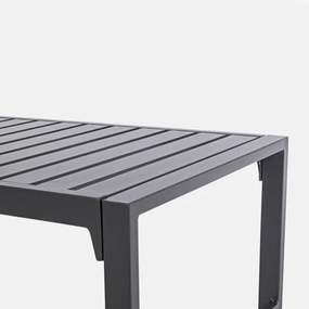 Salotto da esterno in alluminio 4 posti Antracite Bizzotto Lorillard New