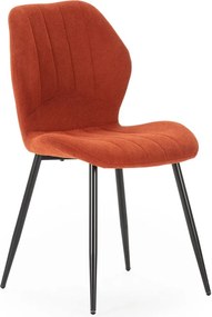 Set di sedie da pranzo color mattone 4 pz pezzi Milu - Marckeric