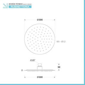 Kit doccia satinato con braccio 35 e soffione 30 in acciaio inox Gemini
